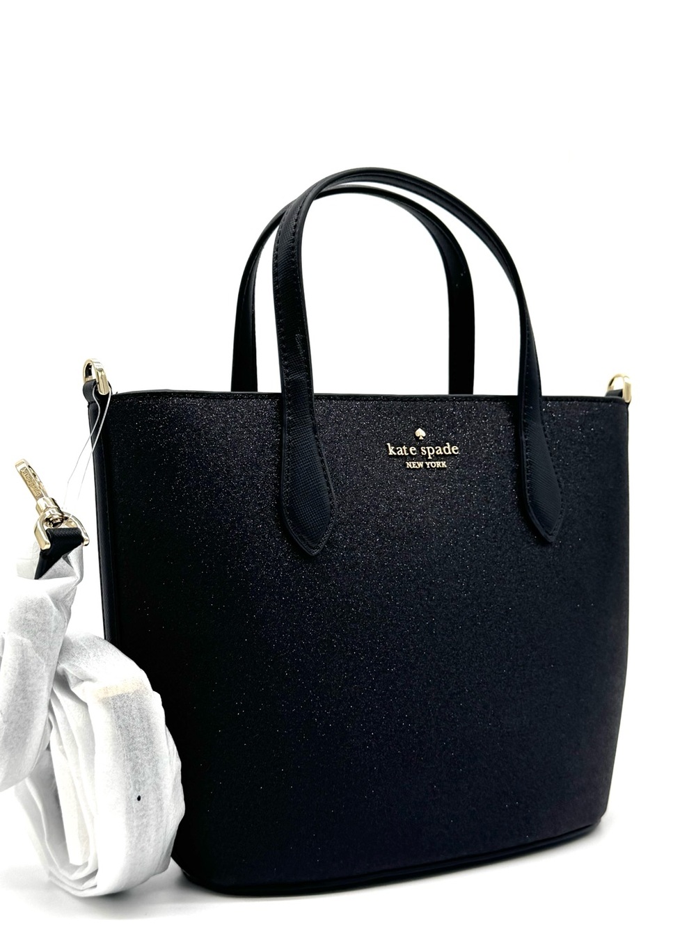 Kate Spade Glimmer Satchel Bag Black